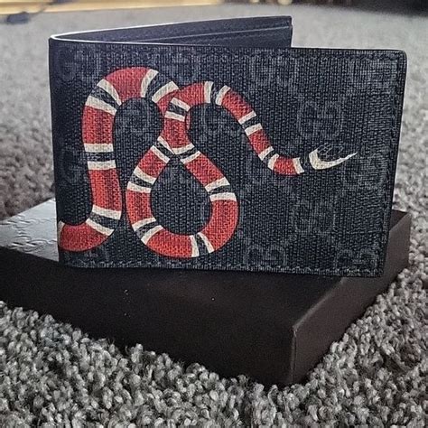 gucci wallet dupe|authentic Gucci snake wallet.